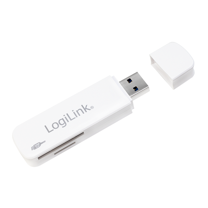 manga Vista Montón de Lector de tarjetas USB 3.0, para SD / microSD, blanco