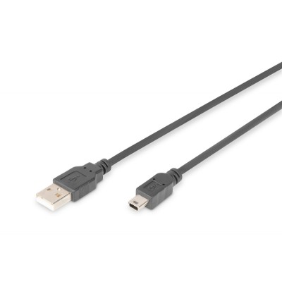 sucesor Padre materno Cable USB-A 2.0 A Mini USB-B 3mts M/M