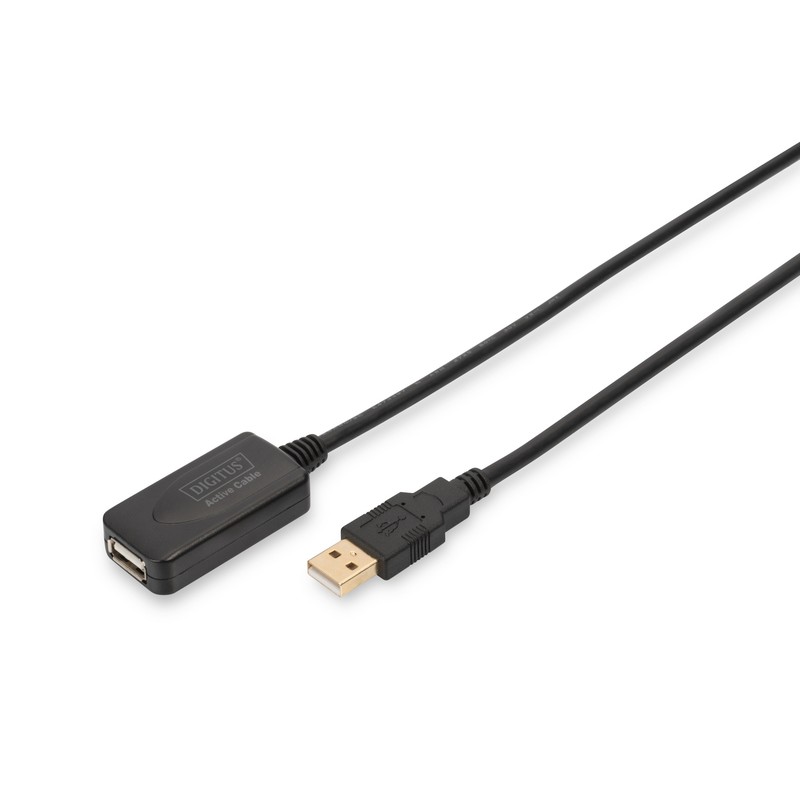 Cable USB 2.0 5mts macho/hembra amplificado