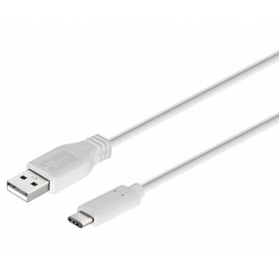 Cable 1mts USB-C/USB-A Blanco