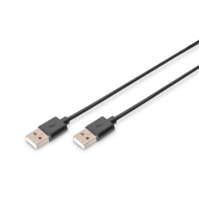 Cable USB a-a m/m 1.8mts negro