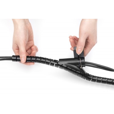 Cubre cable 5Mts negro 3cm diámetro