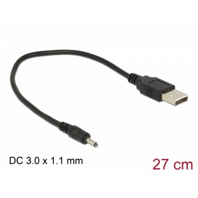Cable USB-A Alimentación CC...