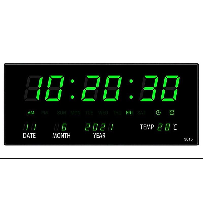 NIOKE Reloj Calendario con Fecha, día y Hora