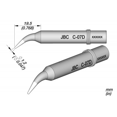 JBC-soldador CD-2SHE10, 2 segundos, 350 grados, estaño de fusión