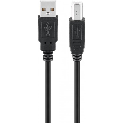 CABLE USB 2.0 0.25MT.A-B M-M