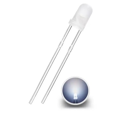 LED 3MM BLANCO FRIO 1.5CD...