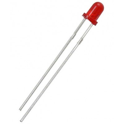 LED 3MM ROJO 12V DIFUSO