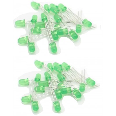 BOLSA DE 25 LEDS VERDES 5mm