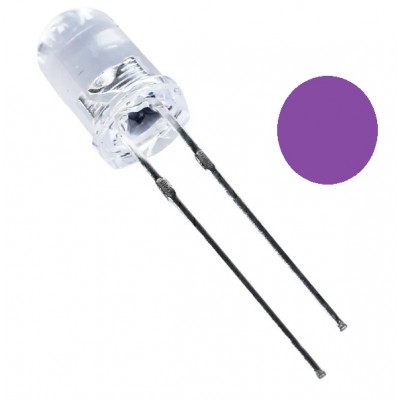 LED 5MM VIOLETA TRANSPARENTE
