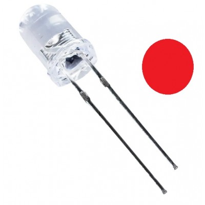 LED ROJO ALTO BRILLO  5MM...