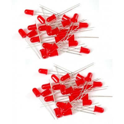 BOLSA DE 25 LEDS ROJOS DE 5mm