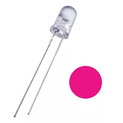 LED 5MM ALTO BRILLO ROSA...