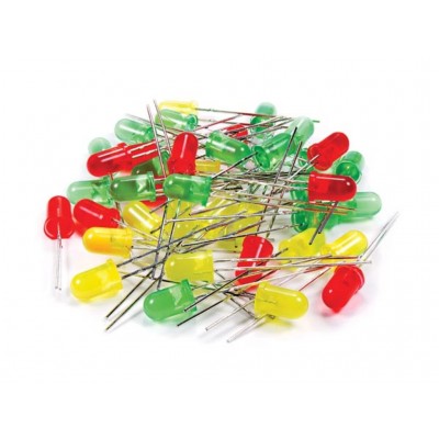 JUEGO DE 80 LEDS 5MM R-V-A