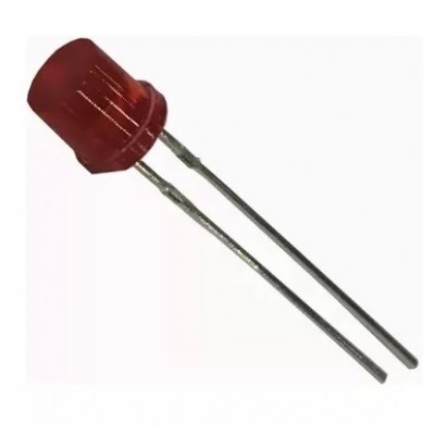 LED 5MM ROJO CILINDRICO DIFUSO