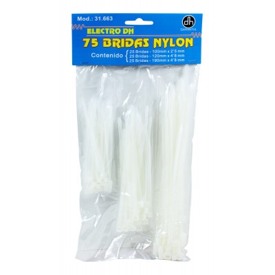 KIT 75 (3x25) BRIDAS NYLON...