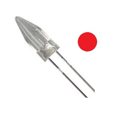 LED 5mm ROJO 100º  2.2V ROCKET