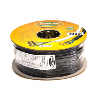 100 METROS CABLE 2X1.5MM NEGRO