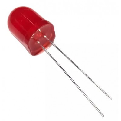 LED 10MM ROJO 2.5V DIFUSO