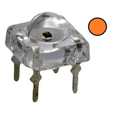 LED PIRAÑA AMBAR 5MM...