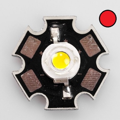 LED ROJO 3W 94LM 130º 2.7V...