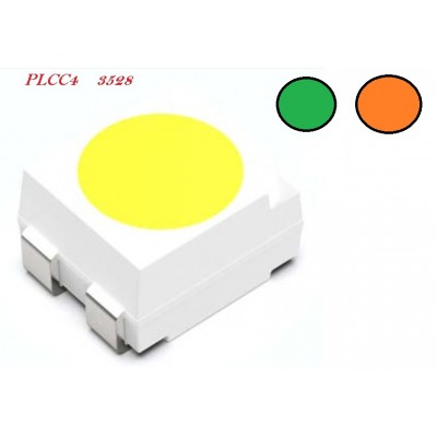 LED AMBAR-VERDE SMD PLCC4...
