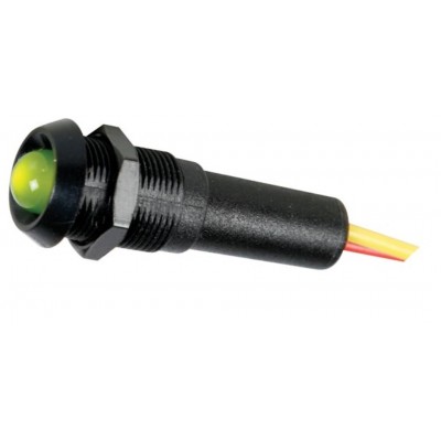 PILOTO VERDE 5V CARCASA NEGRA