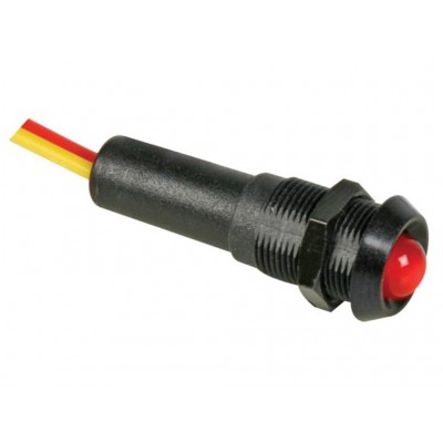 LED 12V ROJO CAJA NEGRA
