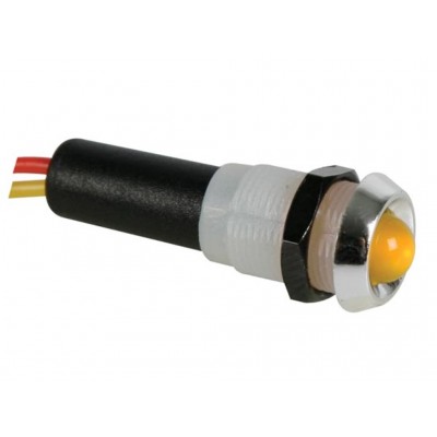 PILOTO LED CROMADO AMBRAR 24V