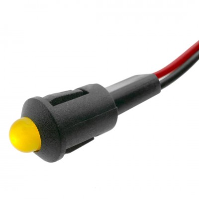PILOTO LED AMBAR 24 VDC