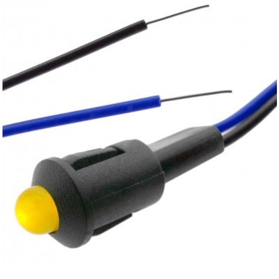 PILOTO LED AMBAR 12 VDC