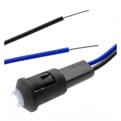 PILOTO LED BLANCO 12 VDC