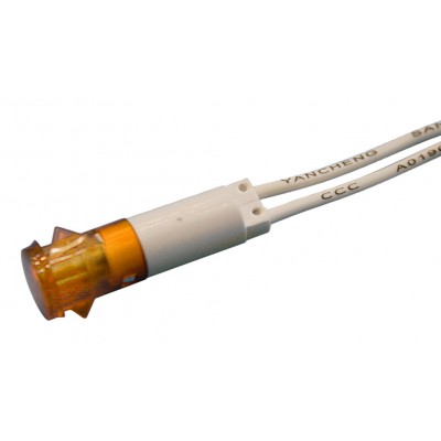 PILOTO NEON AMBAR 220V 9mm
