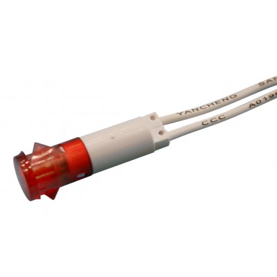 PILOTO NEON ROJO 9mm 230V