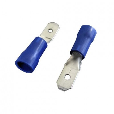 CONECTOR MACHO 4.8mm-AZUL