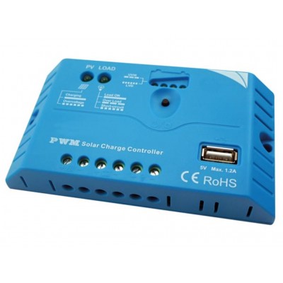 REGULADOR SOLAR 10A 12/24VDC