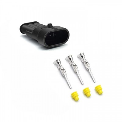 CONECTOR ESTANCO MACHO 3 VIAS