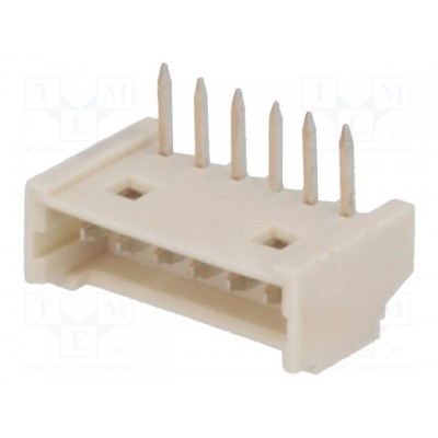 CONECTOR MACHO PCB 6PIN 1,25mm