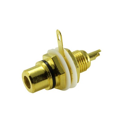 BASE RCA CHASIS DORADA NEGRA
