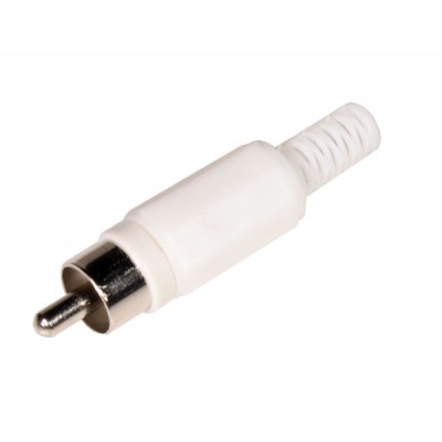 CONECTOR MACHO RCA BLANCO