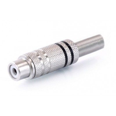MNTOR RCA HEMBRA NIQUEL NEGRO