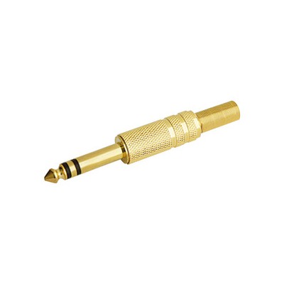 JACK MACHO DORADO STEREO 6.3MM