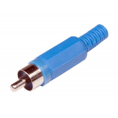 CONECTOR MACHO RCA  AZUL