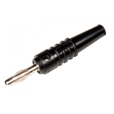 BANANA 4mm NEGRA DE GOMA