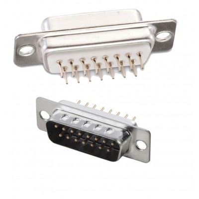 CONECTOR SUB-D MACHO 15CTS....