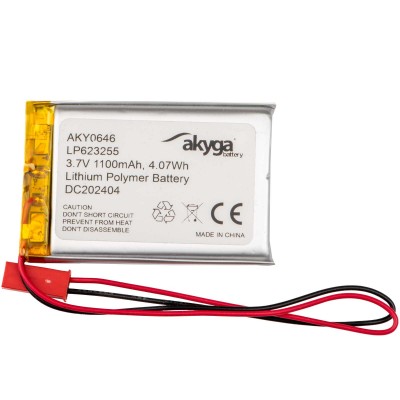 BAT LI-PO 3.7V  1.1A  6X32
