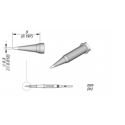 CARTUCHO JBC CONICAL 0.3 S1