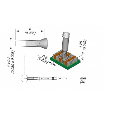 CHISEL CARTRIDGE 1X0.2