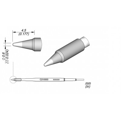 CONICAL CARTRIDGE 0.6