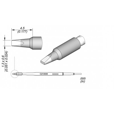 CHISEL CARTRIDGE 1.3X0.6